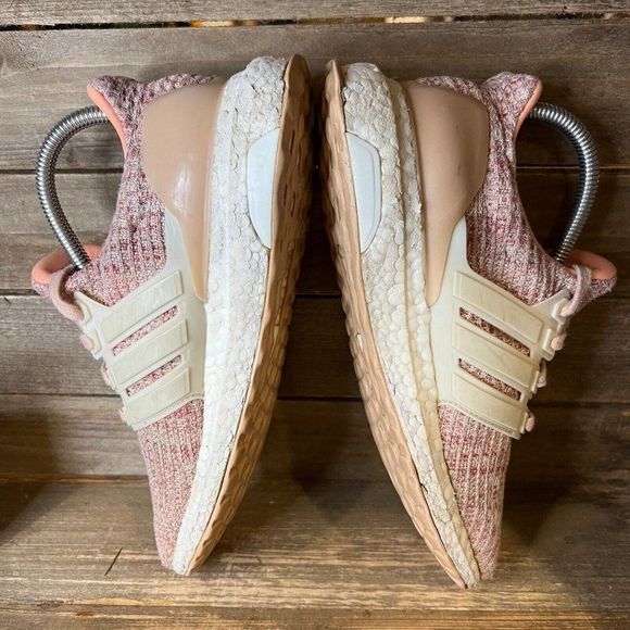Womens Adidas Ultraboost 4.0 Chalk Coral Pink Running Sneakers Shoes Size 6.5 M - Picture 4 of 6
